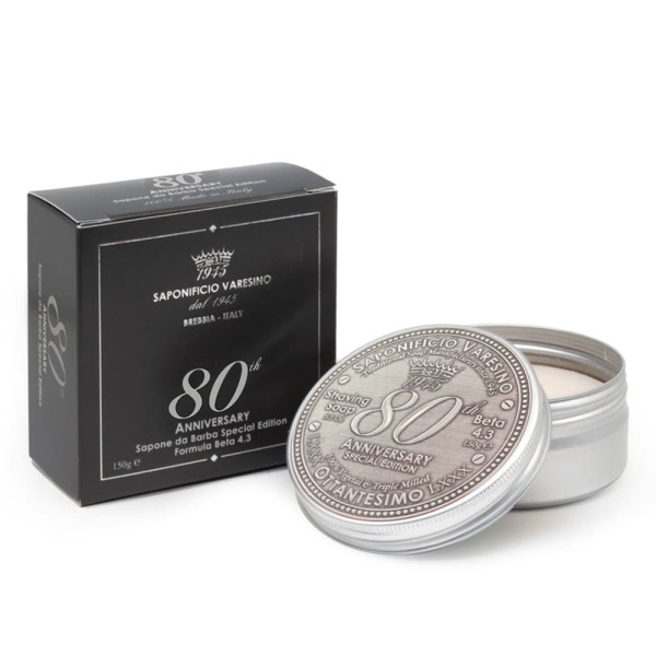 Мыло для бритья Saponificio Varesino 80th Anniversary 150 г