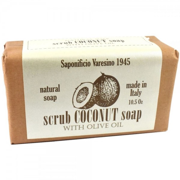 Мыло-скраб для лица и тела Saponificio Varesino Coconut with Olive Oil